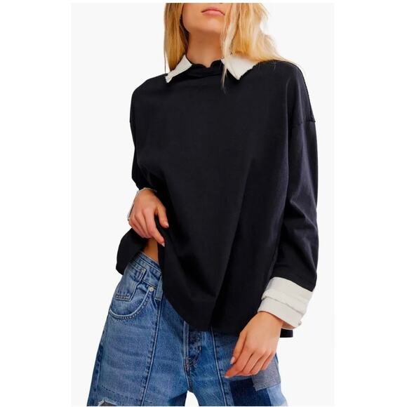 Free People Gianna Layered Look Sweater Free People Size Small Current MSRP $148 - Picture 1 of 2